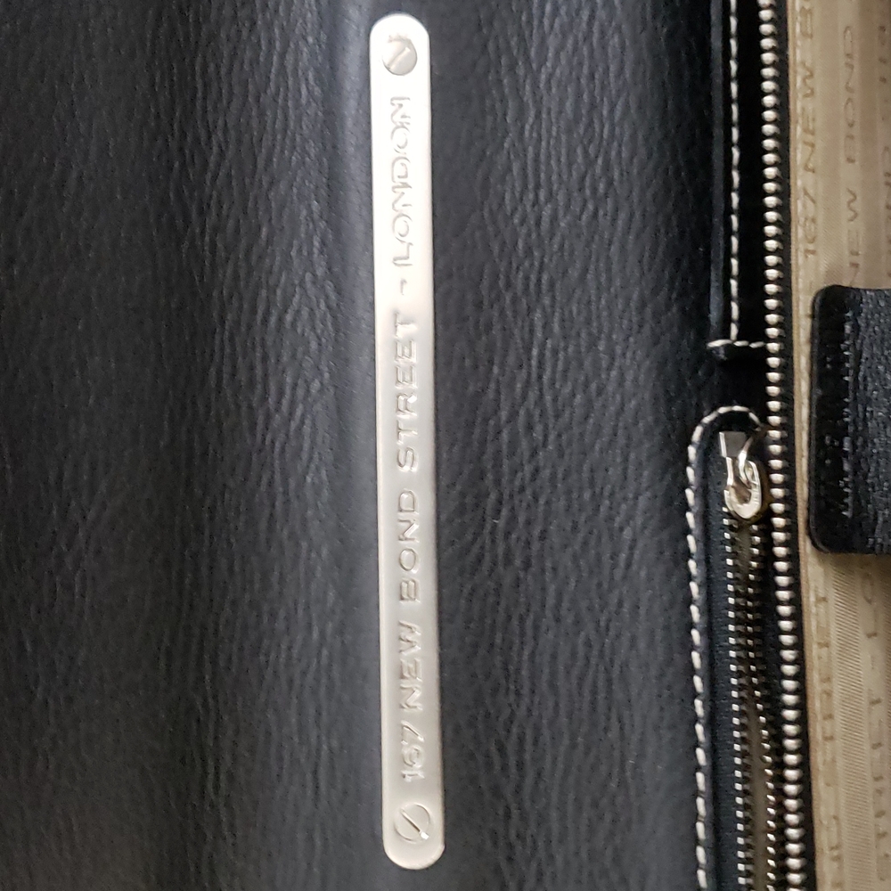 Genuine Asprey London Leather 2 Folder Briefcase Gem